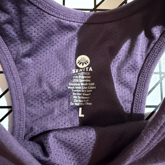 Holly Crop Top - Eggplant | Senita Athletics | Large - Picture 3 of 7